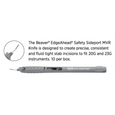 Beaver® EdgeAhead® Safety Sideport MVR Knife 20G (1.1 mm width), angled